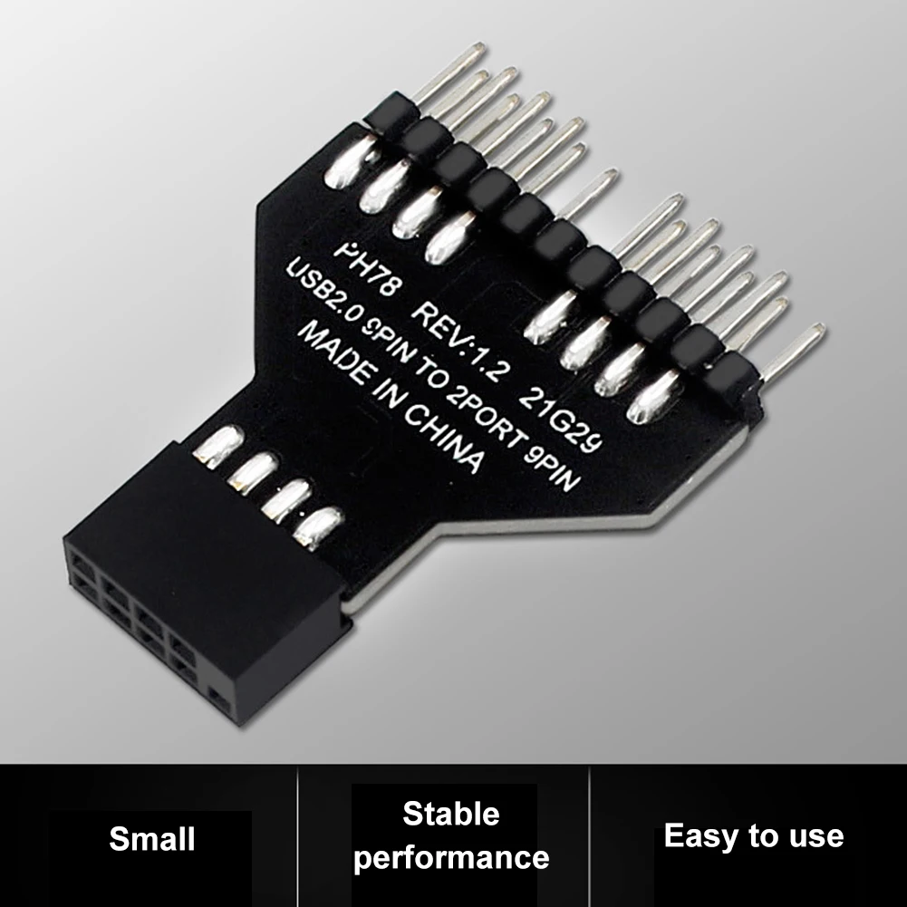 

Штекер передней панели с водяным охлаждением USB2.0 9-контактный к USB3.0 19Pin, штекер передней панели, разъем, адаптер кабеля материнской платы