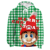 christmas sweater men super mario printing sweater mens loose loveliness sweatshirt o neck knitwear causal male pullovers tops