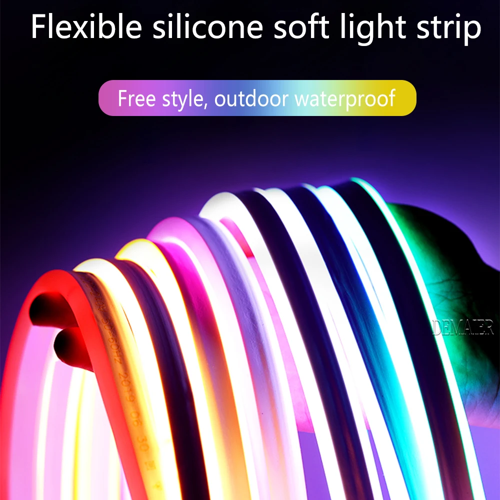 6 мм Schmale неоновый свет 12V светодиодный Streifen SMD 2835 120 s/M IP67Waterproof DIY мягкий светильник