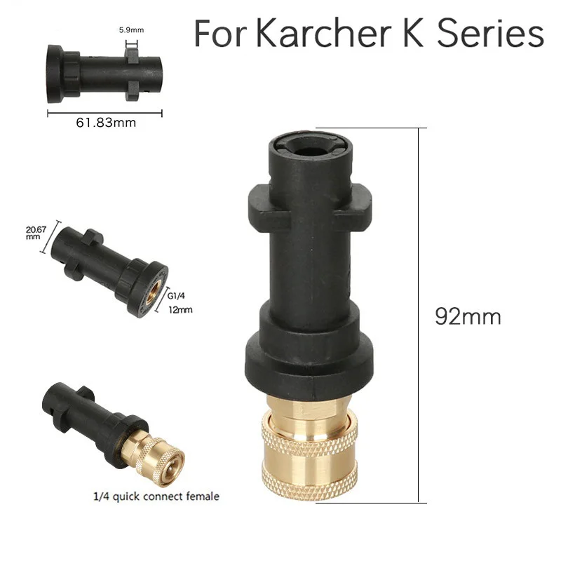 

7 Pcs Quick Release Pressure Washing Spray Nozzles + Quick Connecting Pivoting