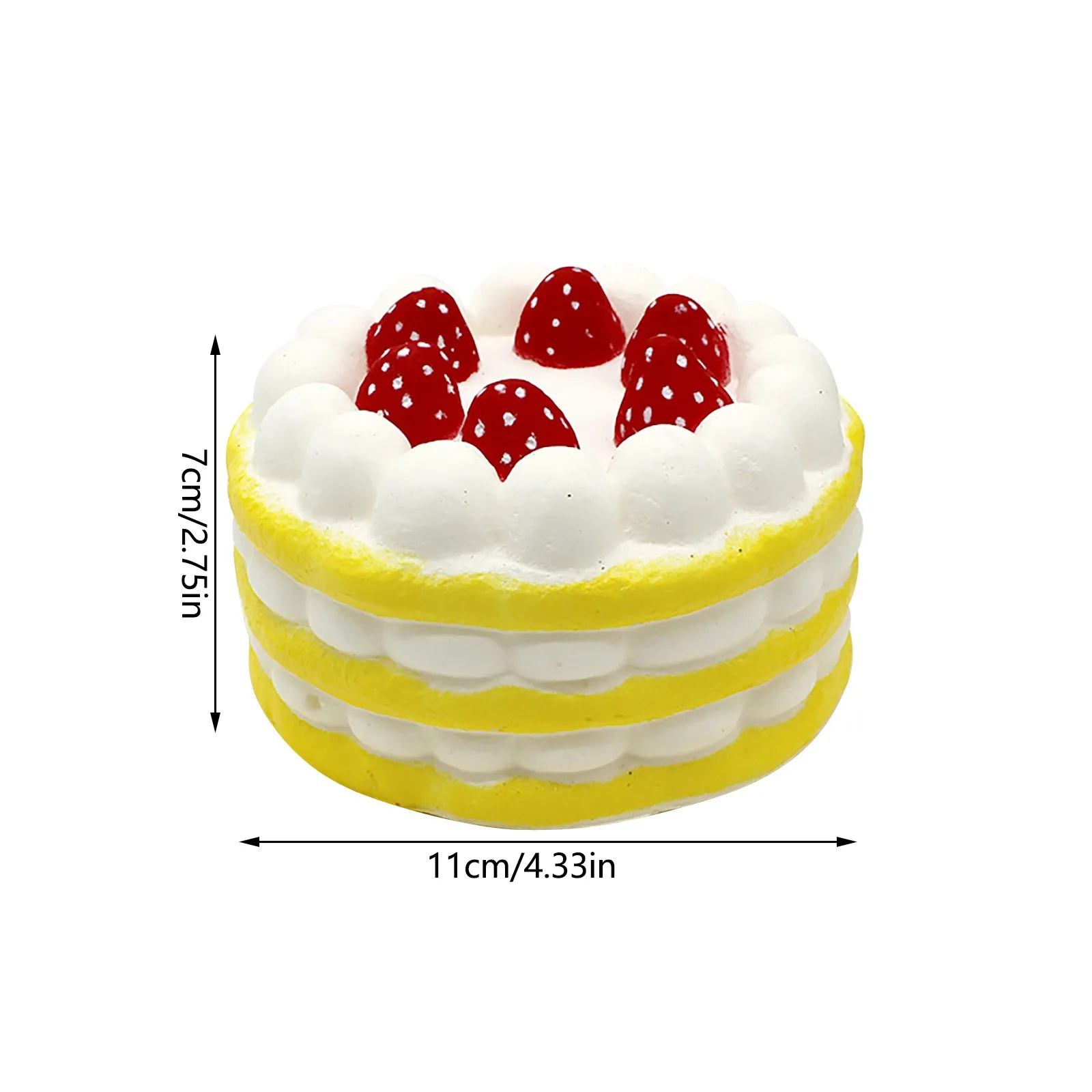 

Slow fidget toys Toy Simulation Strawberry Cake Decompression Decompression Toy interesting popit