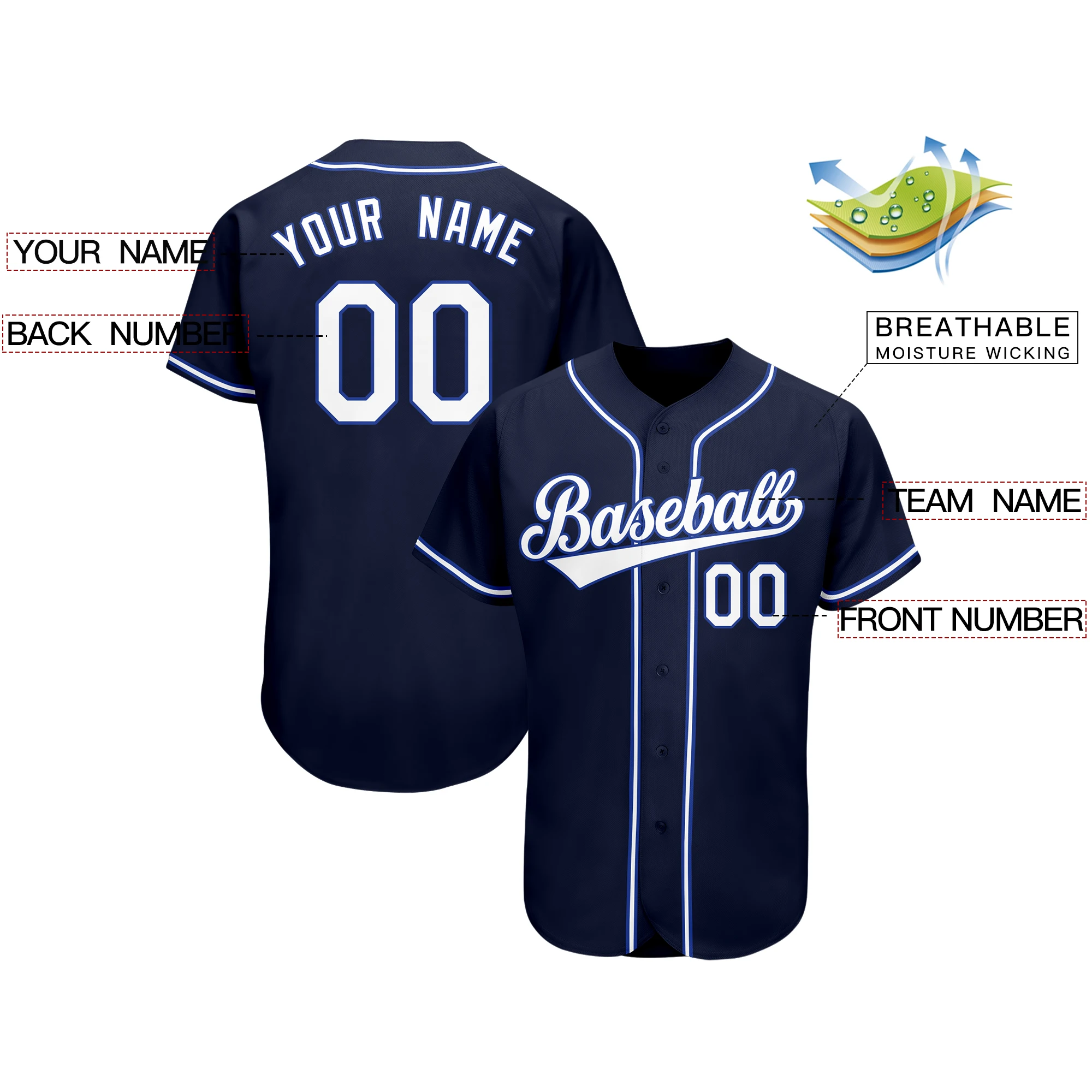 Custom Baseball Jersey Personalized Print Letters Team Names&Number&Logo Outdoor Softball Training Sport Shirt For Men/Kids