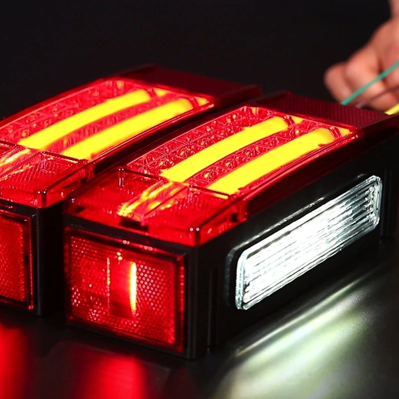 

Submersible LED Trailer Light Kit, Waterproof Tail Lights Turn Signal Lamps License Lights for Truck Boat Camper