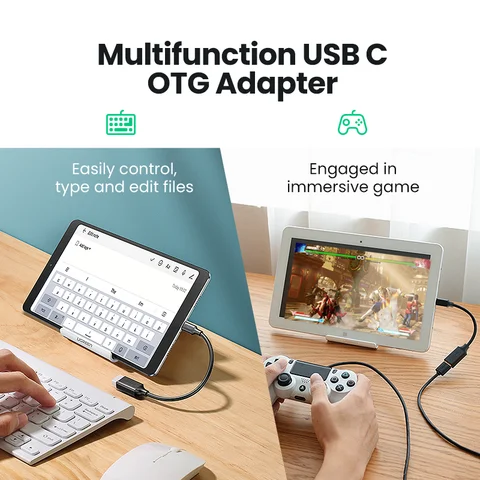 Ugreen USB C к USB адаптеру OTG кабель USB Type C папа к USB 3,0 2,0 Женский кабель адаптер для MacBook Pro Samsung Type-C адаптер