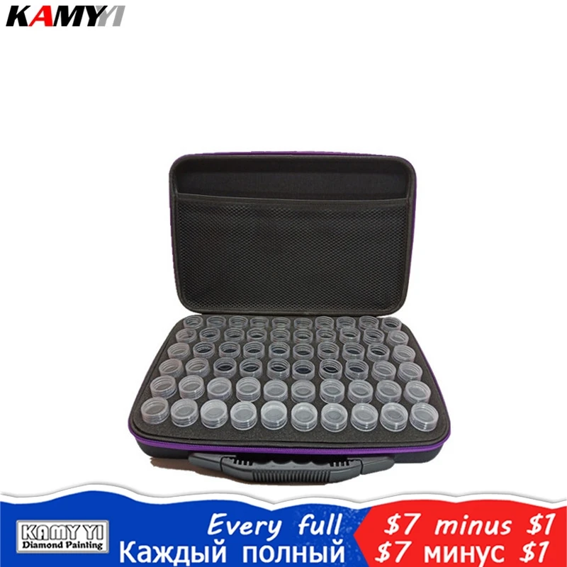 60 бутылок коробка для алмазной живописи контейнер инструментов хранения чехол