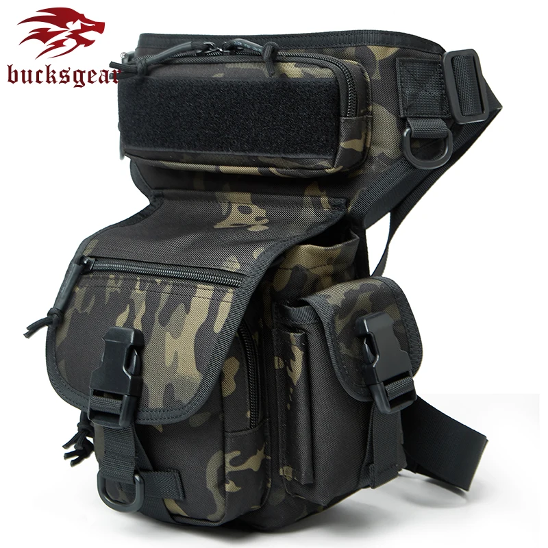 Factory Tactical Side Drop Leg Bag In Waist Bags Olive Drab Thigh Bag Leg For Tactical Gear Kits Waterproof Military Bag