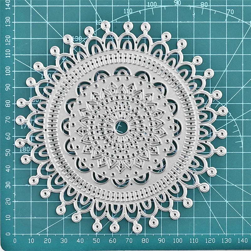 DiyArts металлические вырубные штампы мандала цветок рамка чехол для сделай сам