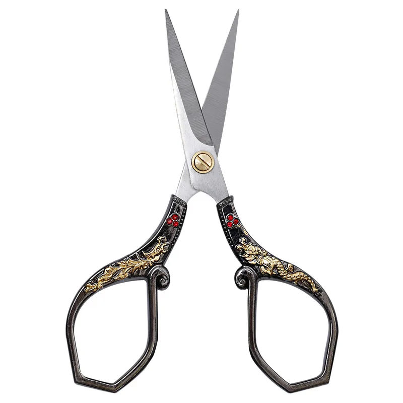 Retro Sewing Scissors Tailor Dragon Scissor Stainless Steel for Fabric Craft Household Cutting Tool |