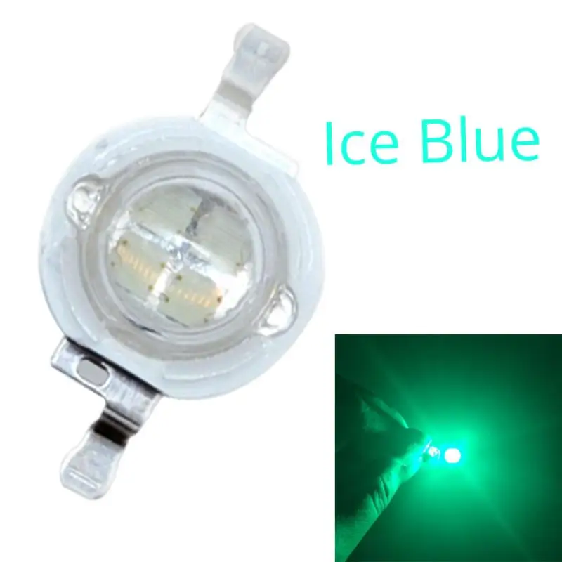 Ice Blue 10 шт. 5 Вт Высокая мощность чип светильник шарик излучатель теплый белый желтый зеленый розовый красный 45MIL 2,2~ 7 в 180-550LM 380NM~ 6500K светодиодный лампочка - Испускаемый цвет: Ice Blue