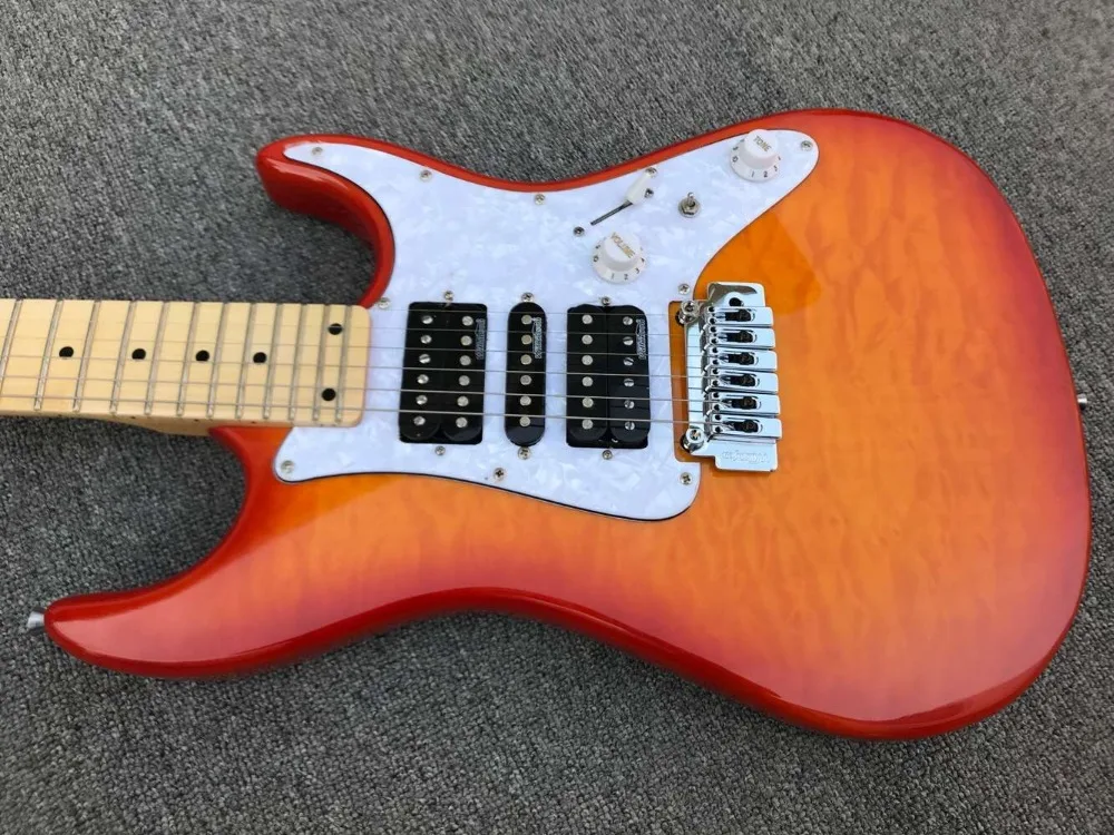 KSG AAA стеганая Кленовая электрическая гитара Уилкинсон Магнето звукосниматели