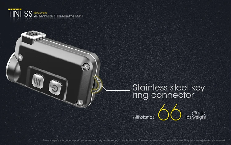 NITECORE TINISS tini CU Micro micro USB Перезаряжаемый светильник для ключей Мини EDC флэш-светильник металлический брелок Светильник встроенный аккумулятор