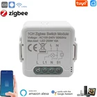 Zigbee Интеллектуальный переключатель Wi-Fi Tuya Smart Life APP дистанционного Управление умная домашняя стенная универсальный выключатель голосом работает с Alexa Google Home