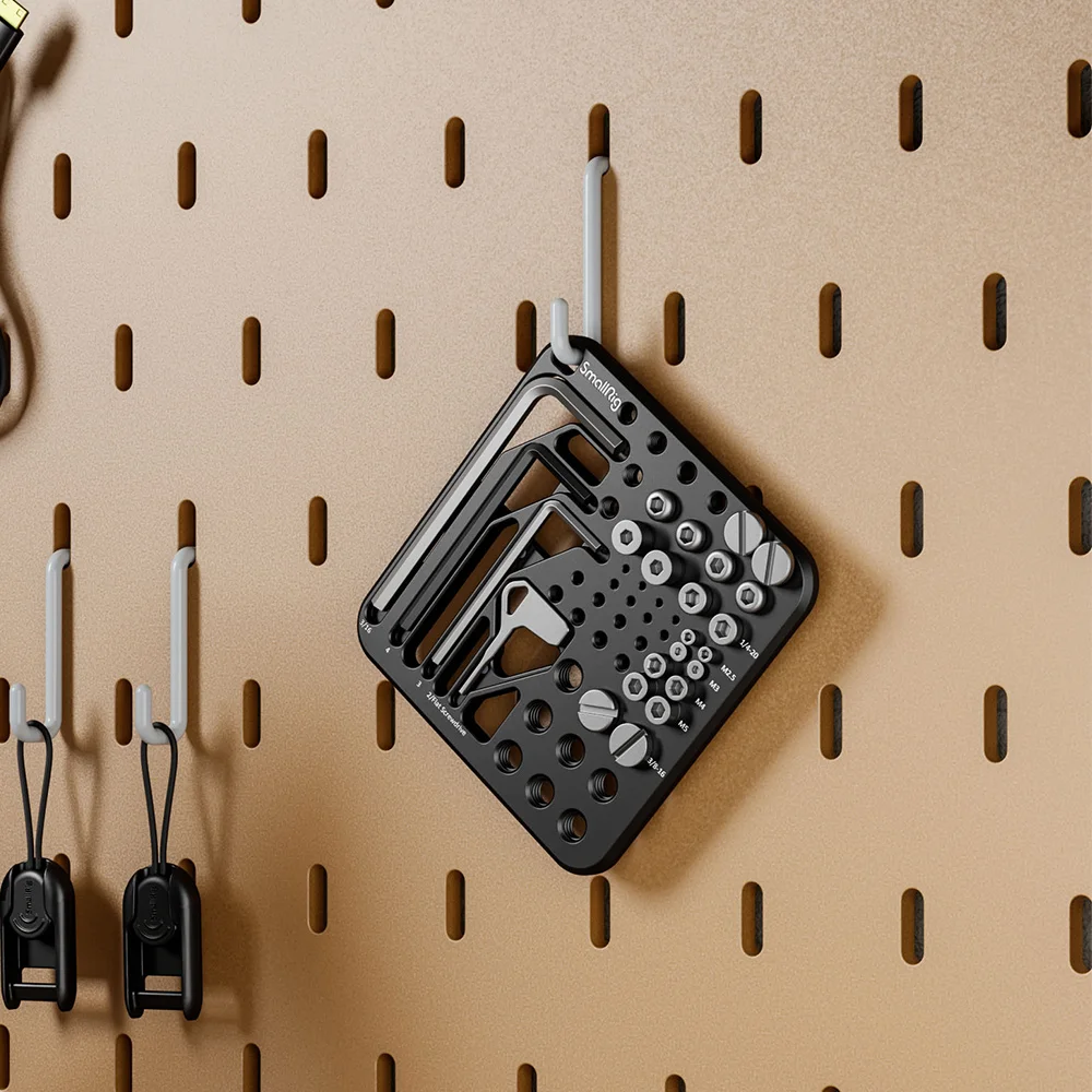 Пластина для хранения винтов и шестигранных ключей SmallRig с винтами 1/4 дюйма 3/8