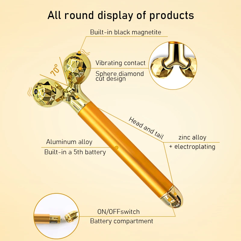 Устройство для массажа лица DIOZO ролик Y образной формы инструмент красоты лифтинг