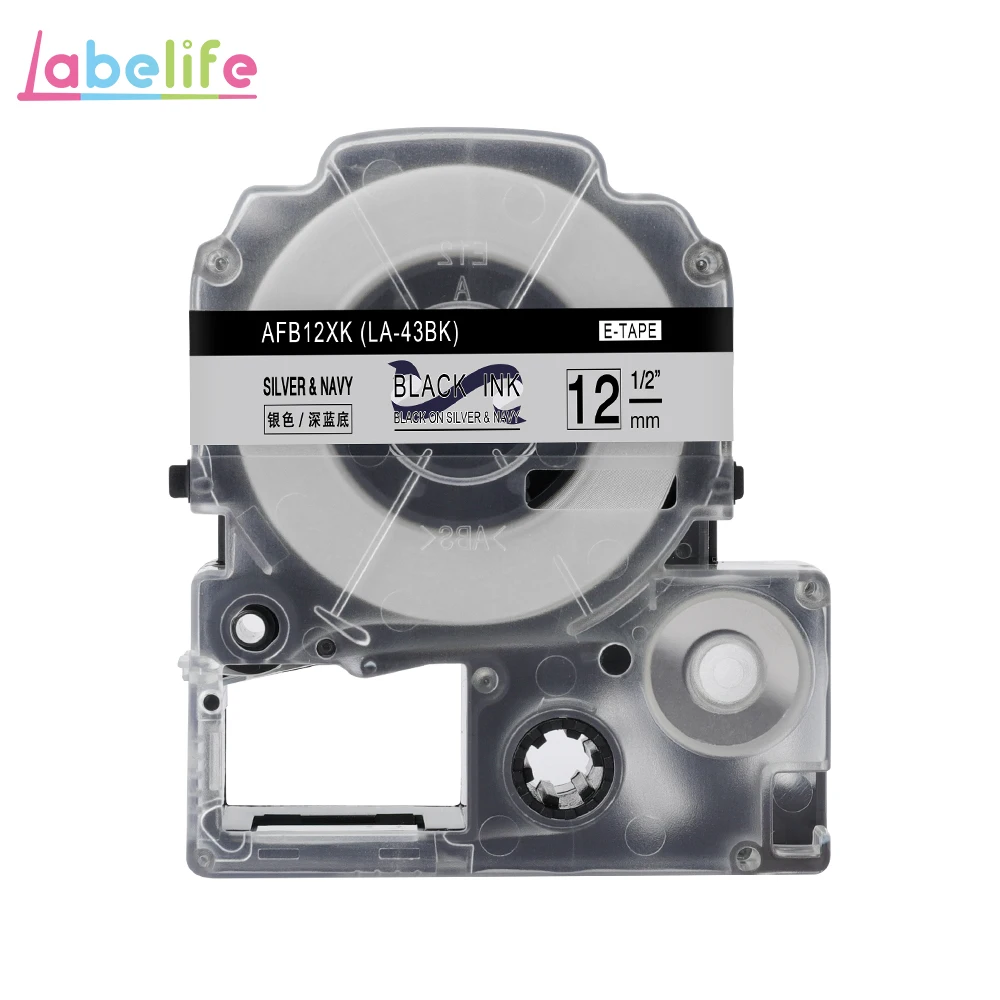 Labelife 1PK SFW12PK 12mm Compatible Epson KingJim Ribbon Tapes LA-42BK SFW12VK for Epson/Kingjim Label Printer Gift Wedding | Компьютеры