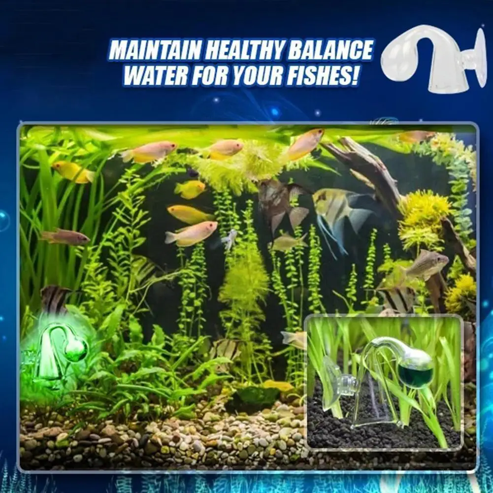 

Aquarium Co2 Indicator Solution Fish Liquid Test Ph Long-term Monitor Co2 Bubble Counter For Plant Ada Quality R0a7