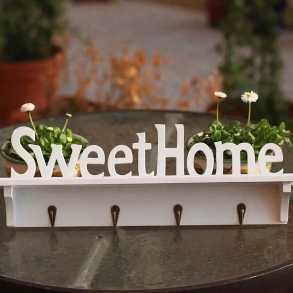 Деревянный настенный стеллаж для DIY сладкая вата домашнего хранения полки крючки