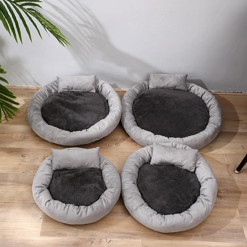 

Dog Beds Warm Sleeping Cotton Puppy Bed Washable Dogs House Cat Nest 5 Sizes Suitable For Small Medium Large Pet Home Decoration