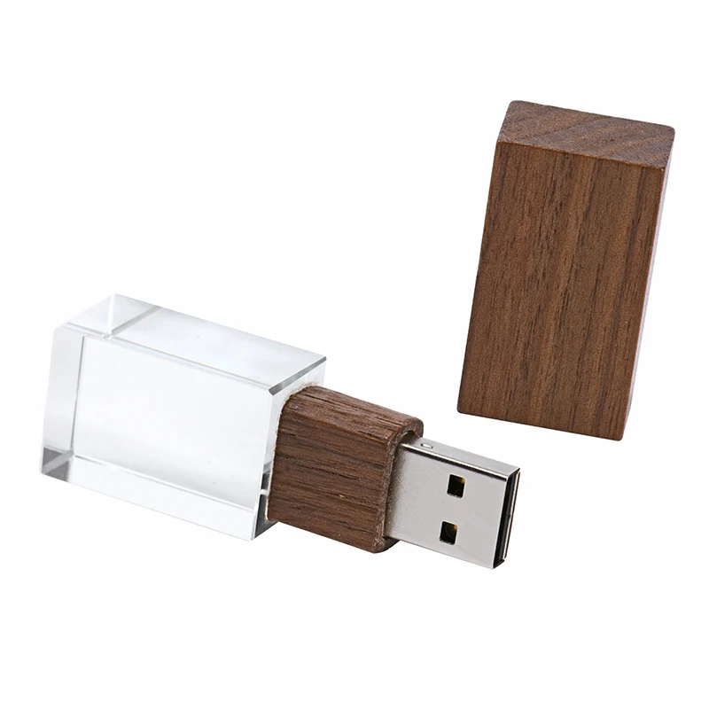 Walnut SHANDIAN(более 10 шт. бесплатный логотип) дерево с кристаллами USB флэш-накопитель креативный флеш-накопитель 8 ГБ 16 ГБ 32 ГБ 64 Гб карта памяти - Цвет: Walnut