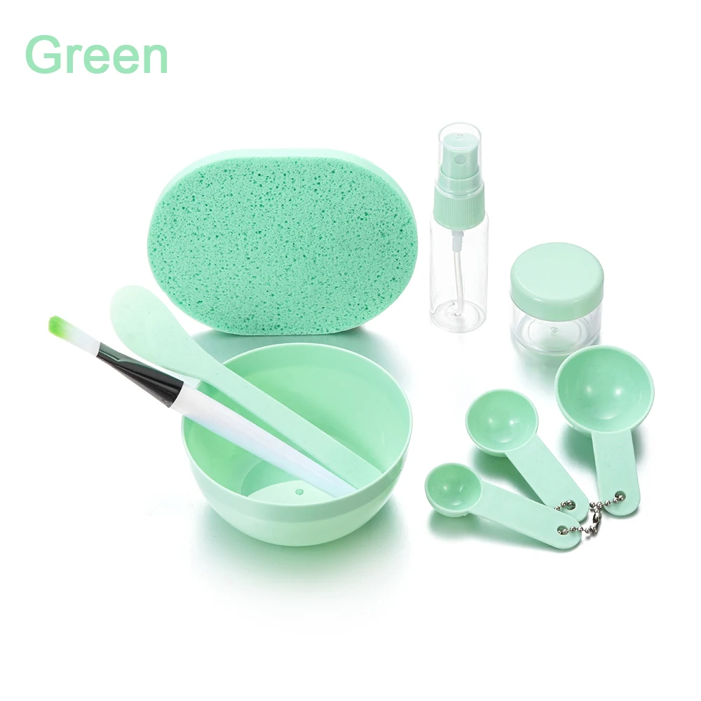 Полезная популярная пластиковая кисть для ухода за кожей ложка 9 в 1 DIY Набор