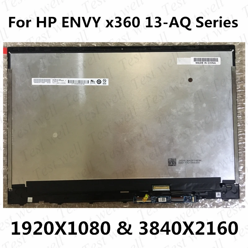 

Для струйного принтера HP ENVY 13-AQ 13T-AQ000 13T-AQ100 13-AQ0011MS TPN-W144 L53379-001 FHD дисплей экрана касания LCD цифровой экран в сборе FHD или UHD