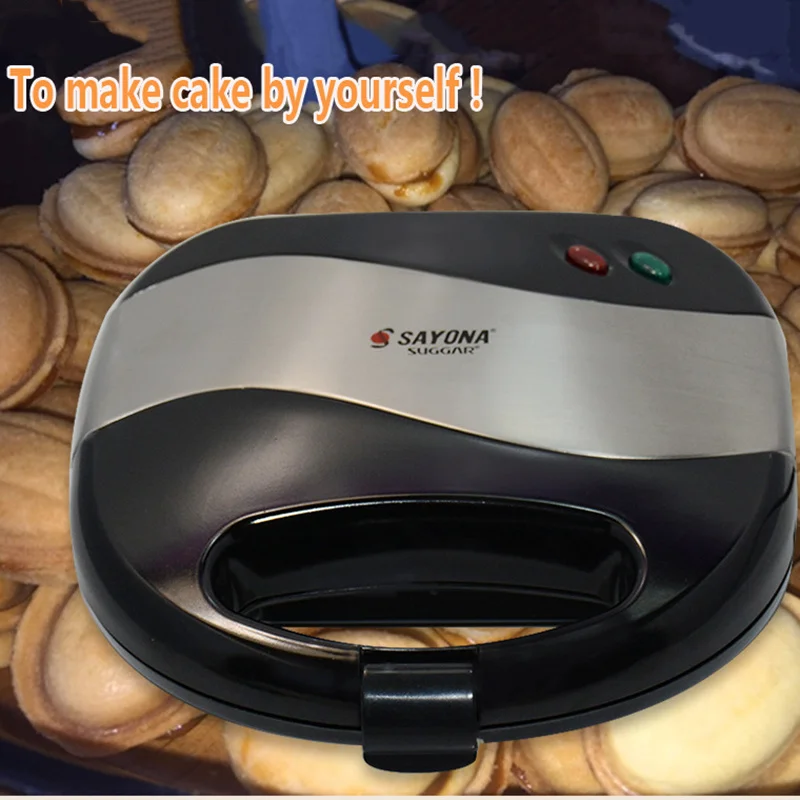 Электрическая мини-машинка для выпечки гаек автоматическая машинка вафель хлеба