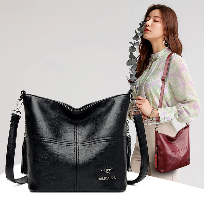 

Trend Ladies Shoulder Bags For Women 2021 New Luxury Handbags Large Capacity Leather Woman CrossBody Bag