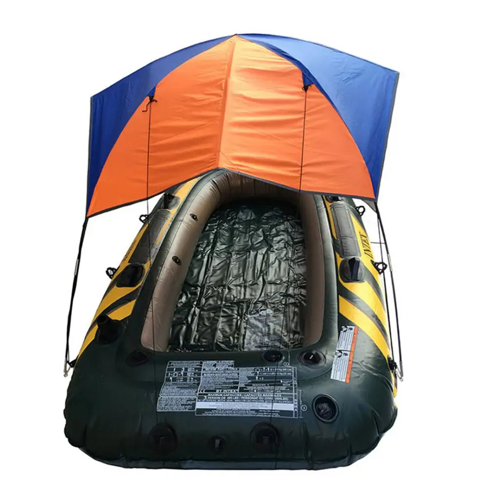 2/4 человек надувная лодка тент рыболовный крышка солнцезащитный складной для