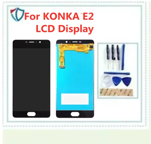 100% новый ЖК-дисплей KONKA E2 + цифровой преобразователь сенсорного экрана Бесплатная