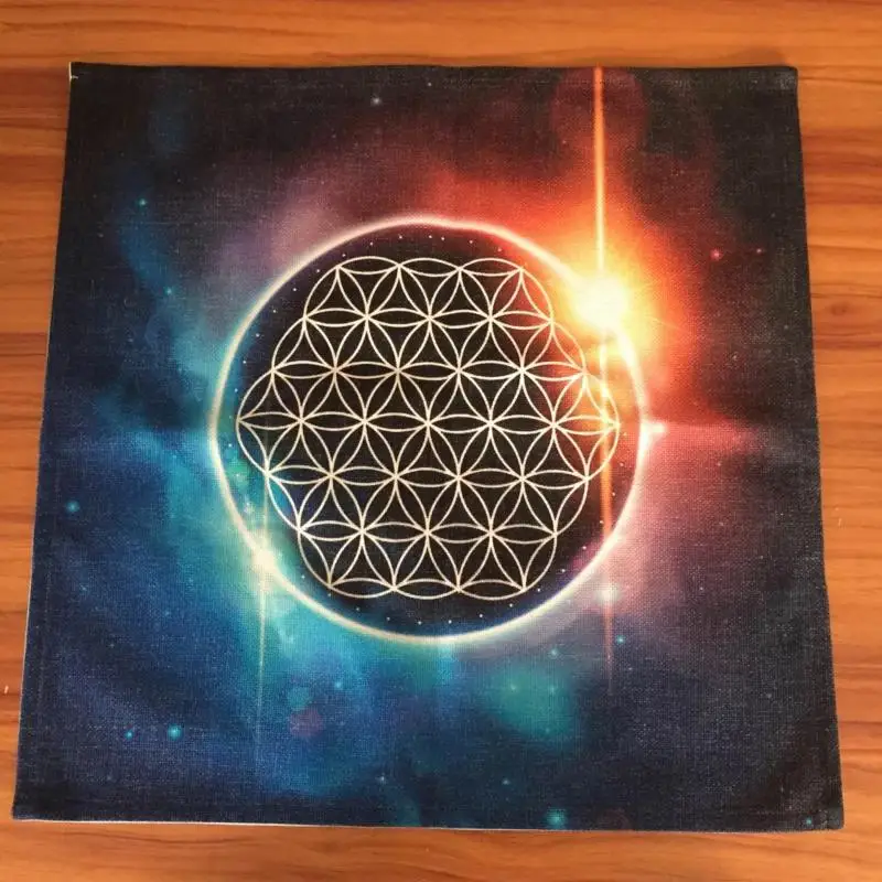 Алтарная ткань Волшебная Обрядовая скатерть Life Цветочная Таро гадание духовная