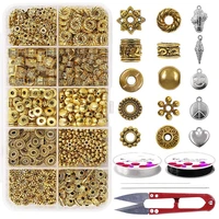 spacer bead kit for jewelry making antique gold jewelry bead charm spacers alloy spacer beads kit jewelry findings accessories