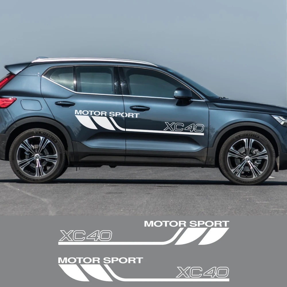 2 предмета спортивный двери автомобиля наклейки сбоку для Volvo XC40 XC60 XC90 виниловая