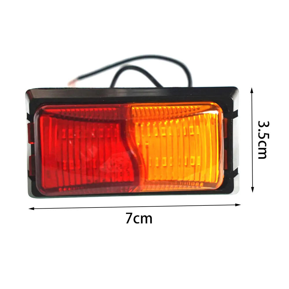 

8 LEDS 10-30V Waterproof Car Light Truck Rear Tail Signal Light Warning Lights Double Sides Marker Trailer Blinker