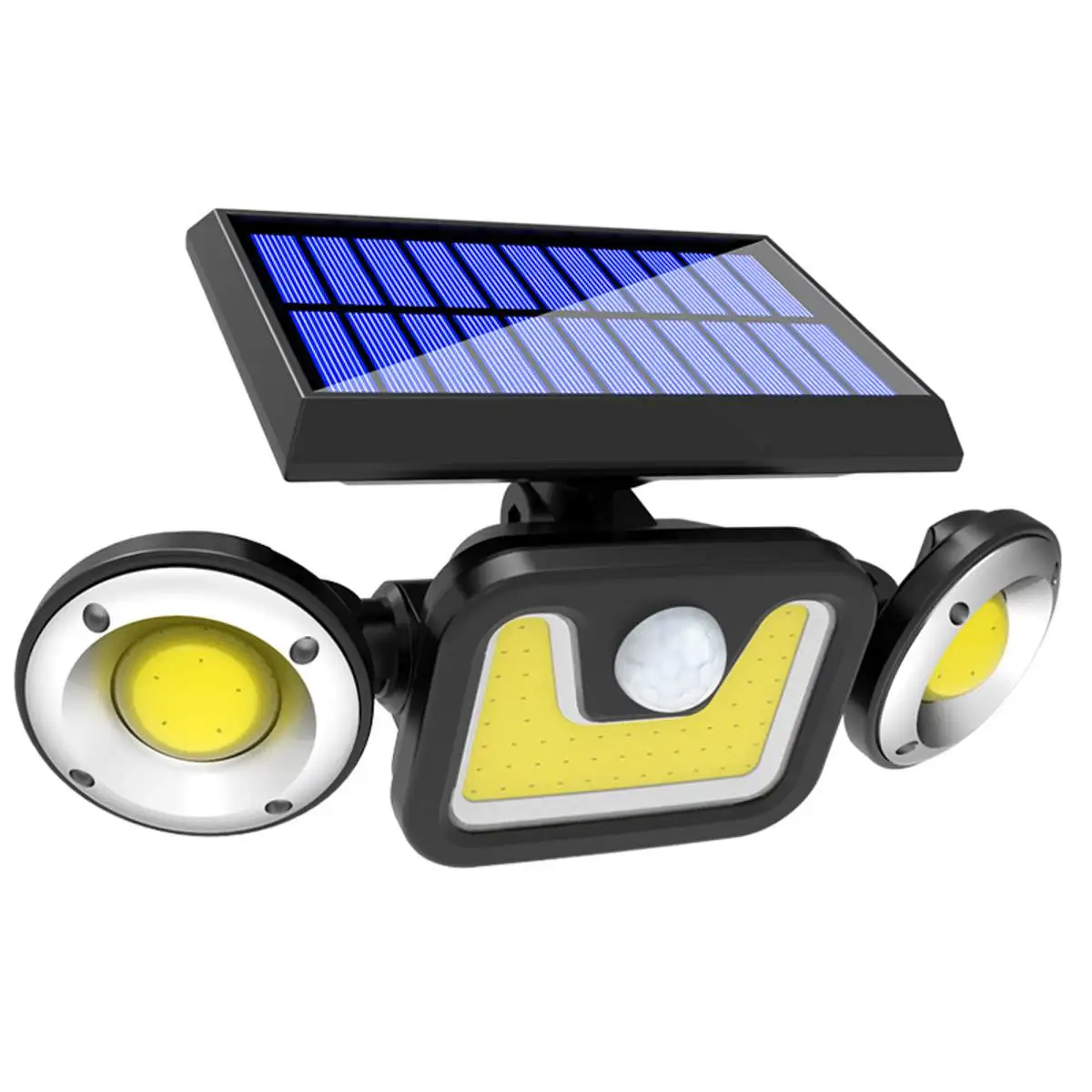 

83COB Led Solar Light Dual Head Solar Lamp PIR Motion Sensor Spotlight Waterproof Outdoor Adjustable Angle Lights For Garden
