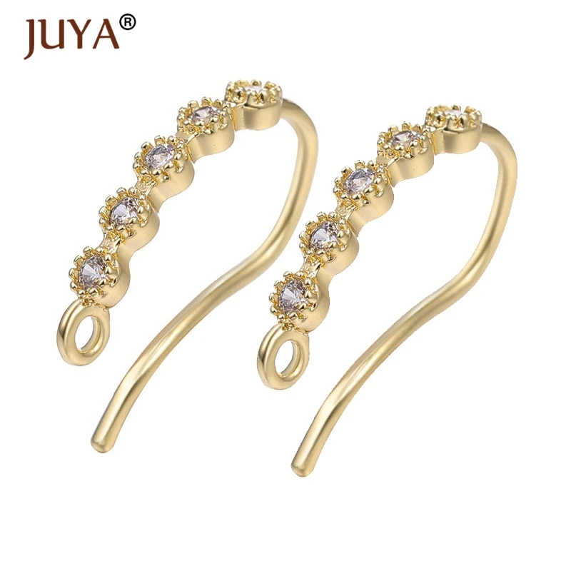 фурнитура для сережек Модные швензы креативные серьги из циркония со стразами