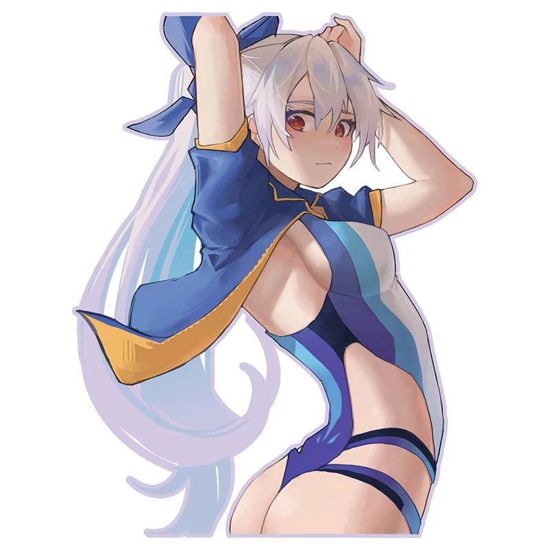 

D236 # Anime Cartoon Cute Girl Self-adhesive Car Sticker Vinyl Decal Waterproof for Motorcycle Bumper Laptop Car Window Door