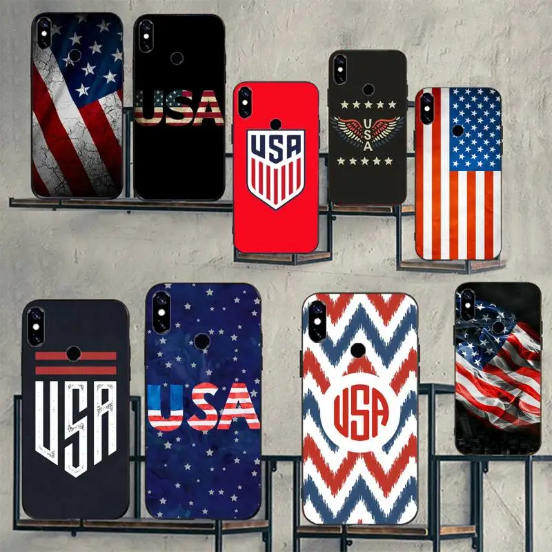 

American USA Flag Phone Case For Xiaomi Redmi 7 8 9t 9se k20 mi8 max3 lite 9 note 9s 10 pro