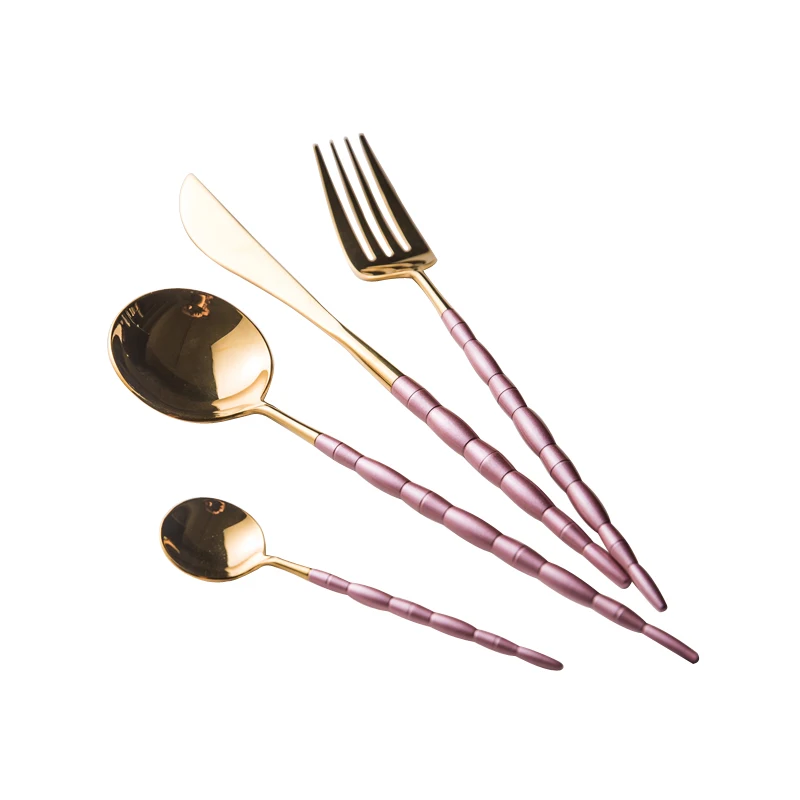 Западные столовые приборы Nordic посуда Нержавеющая сталь набор столовых приборов