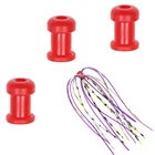 20 шт. красные круглые пластиковые скользящие детали зажимы Силиконовые юбки и резиновая стяжка фиксированные детали для морской рыбалки аксессуары для приманки
