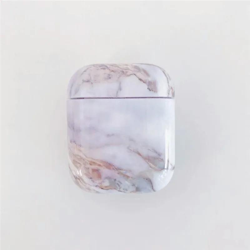 Marble Stone Чехол для AirPods, роскошный мраморный чехол для Apple Airpods 2, 1 чехол, защитная крышка, аксессуары, милый чехол для Air Pods - Цвет: Marble Stone