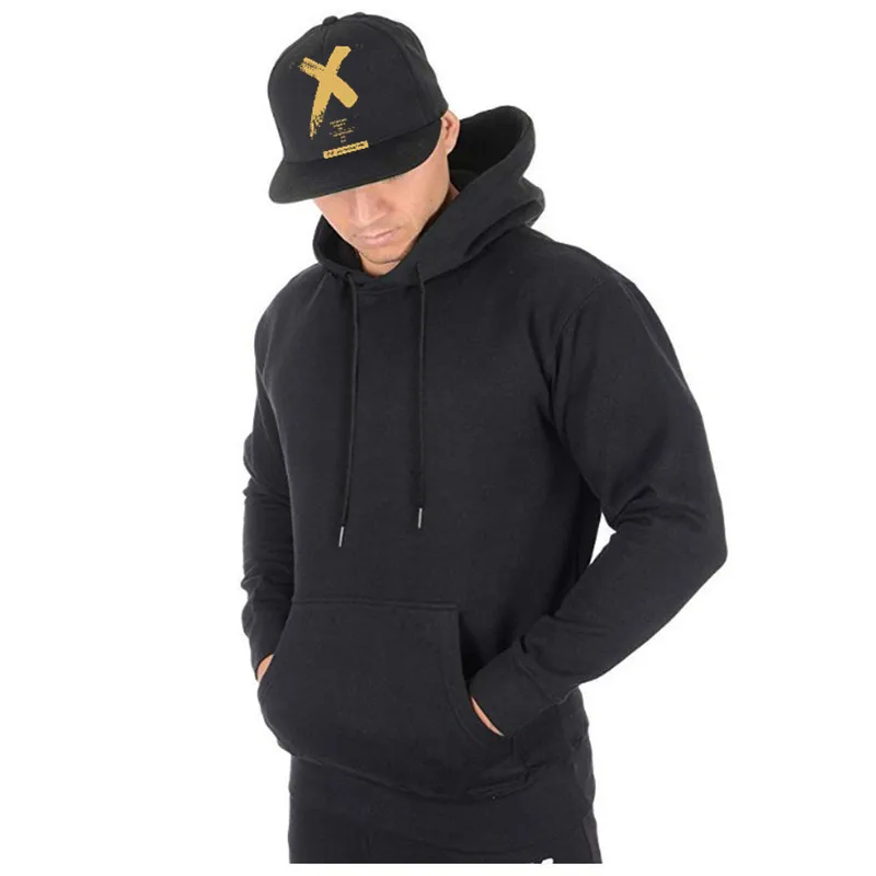 

Autumn and Winter Casual Couple Wear New Solid Color Sports Hoodie Men's Fitness Running Jogging Sweater Sweat Coat Gym Clothing