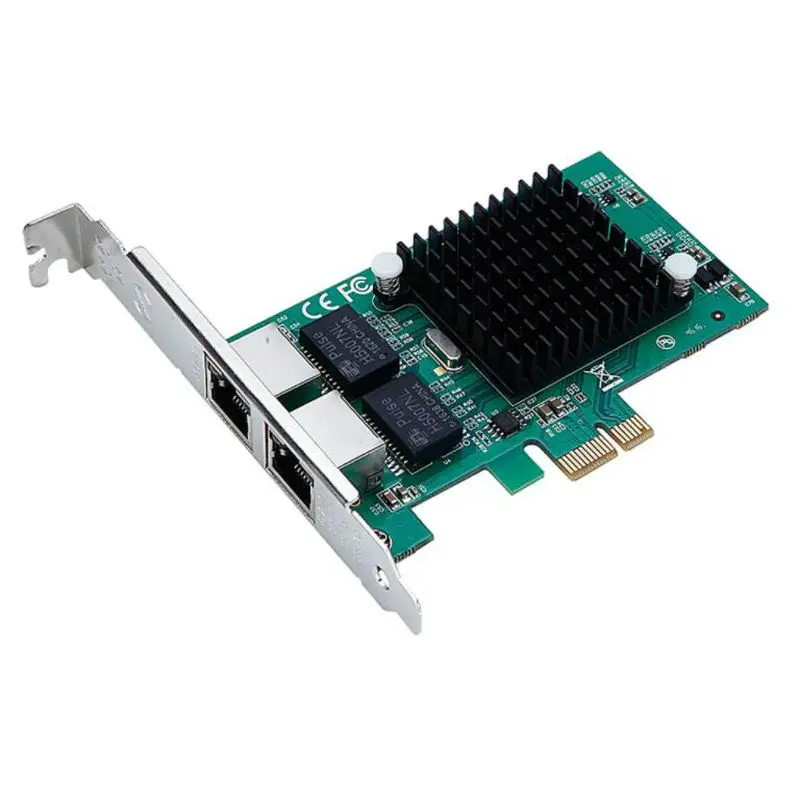 Pci Express Gigabit Ethernet Серверная сетевая карта PCIE RJ45 Lan Карта бездисковая загрузка intel82575