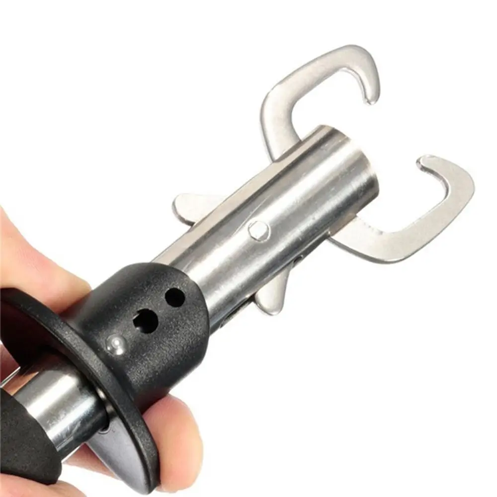 Нержавеющая сталь подхват рыбы губы Управление с весами и линейкой рыболовный