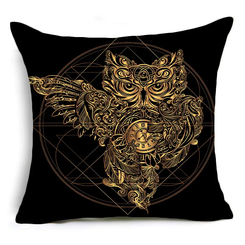 

Simple Home Decoration Owl Hug Pillowcase Office Home Sofa Cushion Pillowcase Wholesale