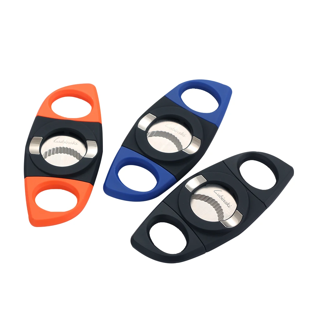 

Ножницы для сигар Lubinski из нержавеющей стали с двойной оправой, инструмент для резки сигар