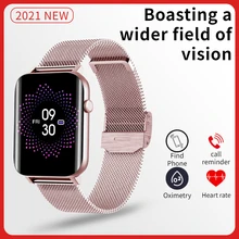 2021 Smart Watch Women Heart Rate Blood Pressure ECG Men Pedometer Watches Sports Mode IP68 Waterproof Smartwatch Supports Phone
