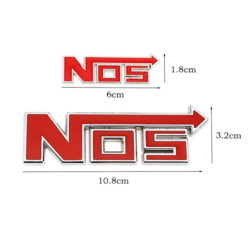 Металлический 3d-логотип NOS эмблема передней решетки радиатора значок