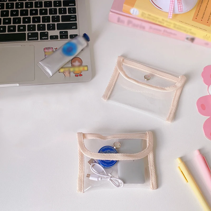 

Transparent cosmetic bag Wallet Card Pouch Organizer Case Makeup Storage Bag PVC Credit Card Holder Purse ID Card Holder Bag