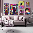 Настенный плакат, Япония, HD-принты, модульные картины в стиле аниме, моб, 100, картины, Картина на холсте, украшение для дома, без рамки для гостиной