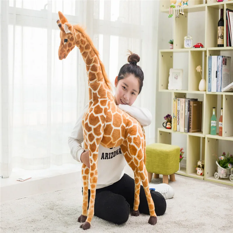 1 шт. плюшевая игрушка Жираф 60 120 см|birthday gift|giraffe plushgiraffe plush toy |